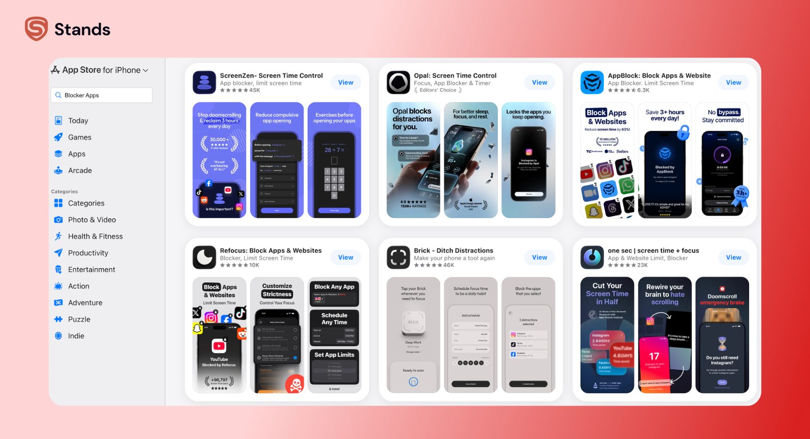 Blocker Apps from the App Store