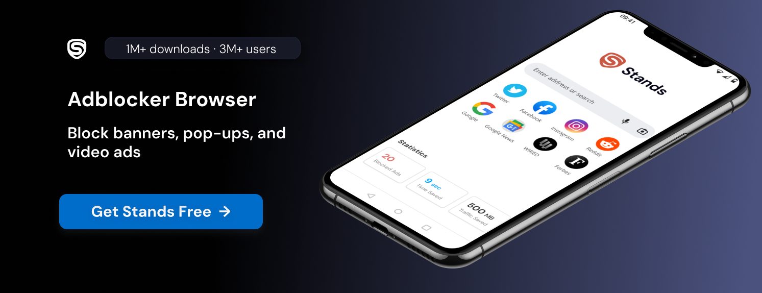 Stands AdBlocker browser