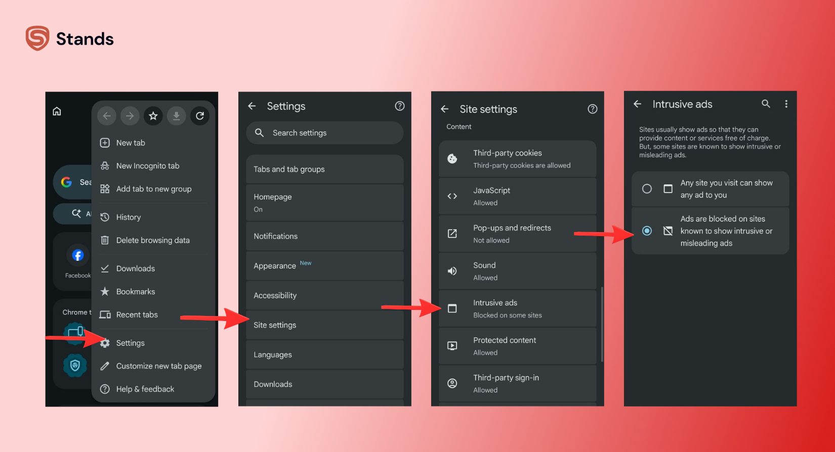 Chrome Site Settings