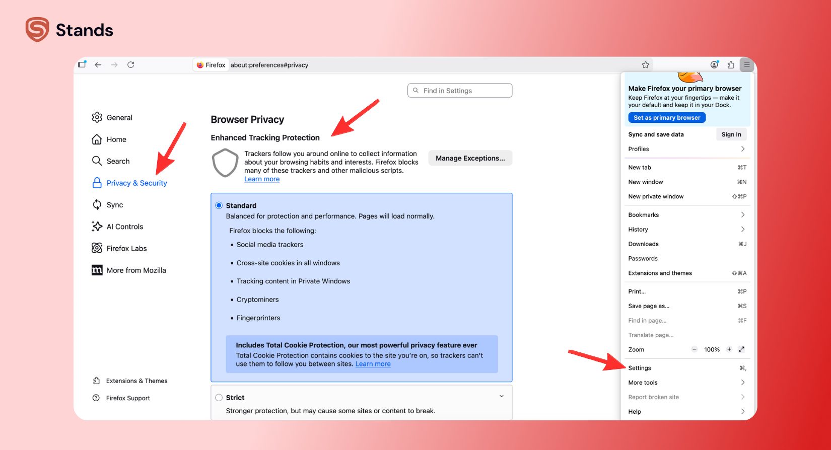 How to Disable Cookies in Firefox
