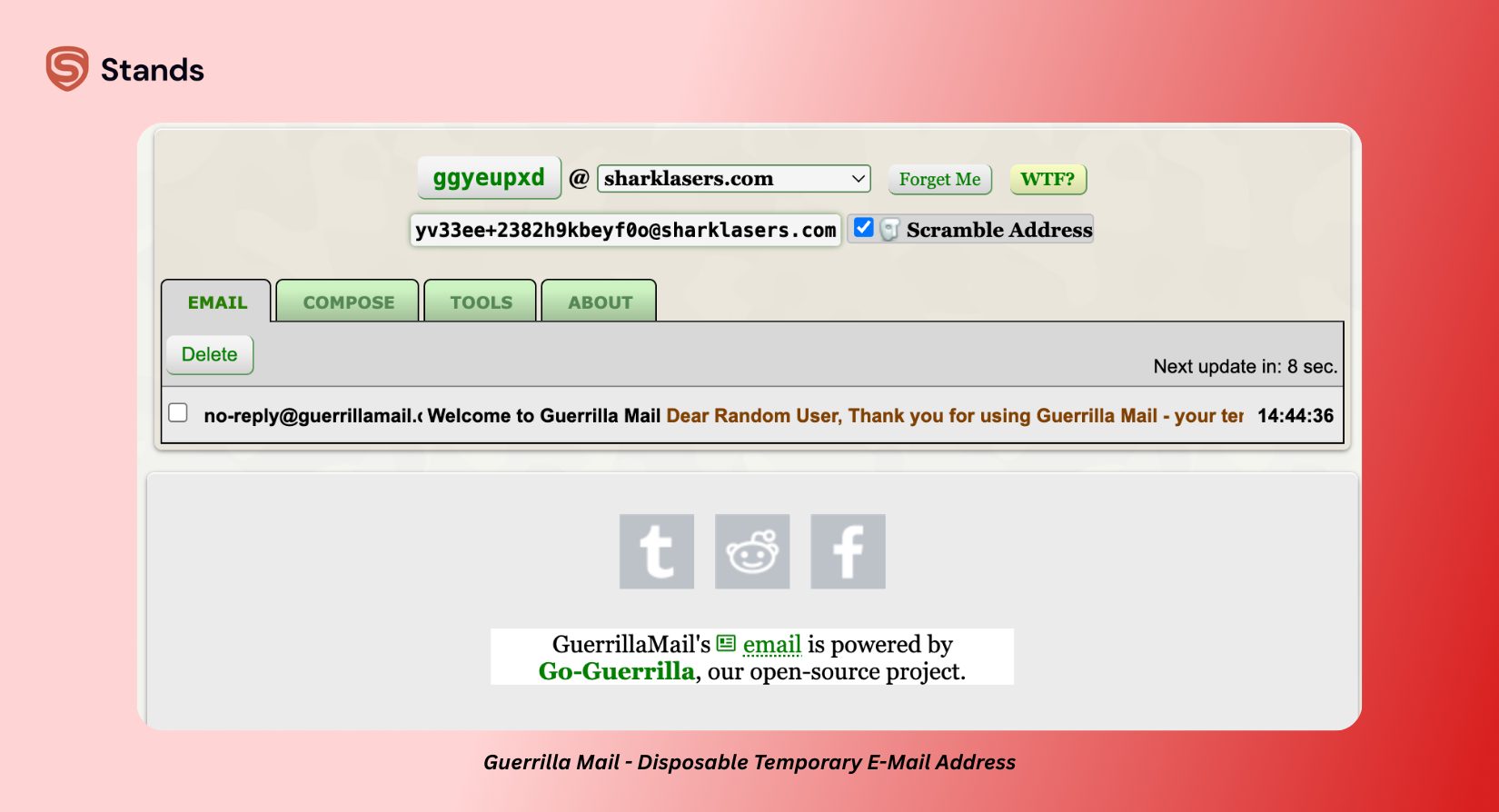 Guerrilla Mail - Disposable Temporary E-Mail Address