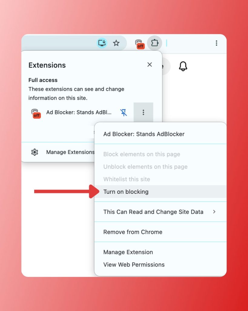 Re-Enable Your Ad Blocker