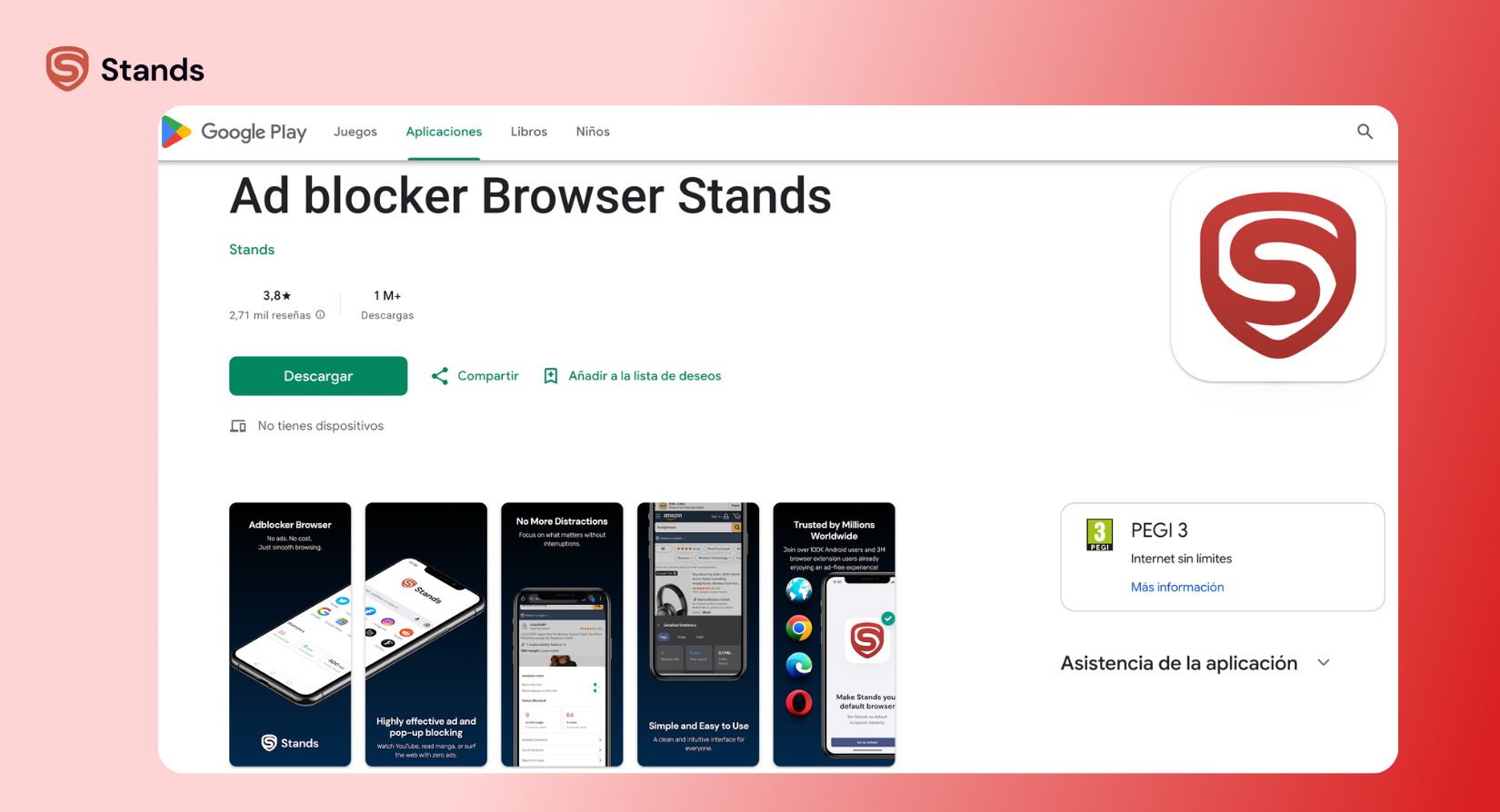 Stands adblocker browser ES
