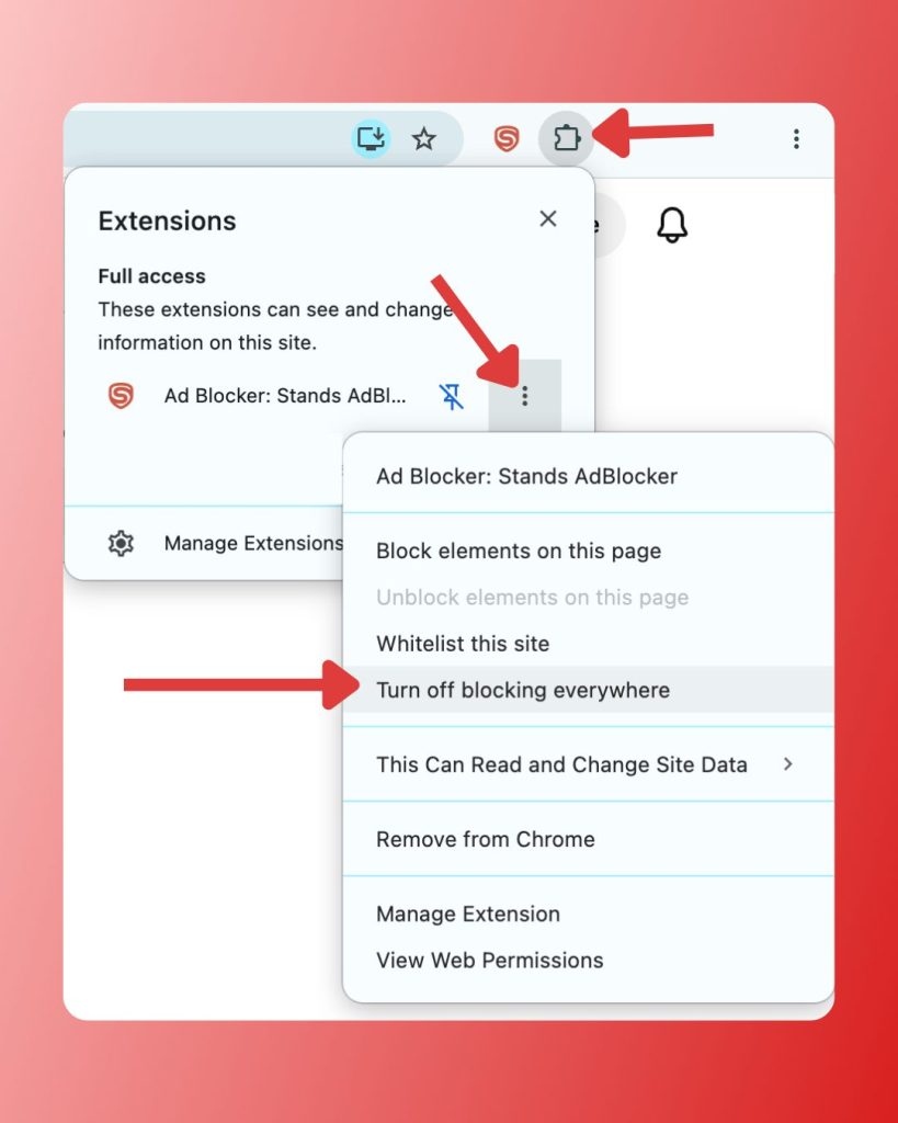 Turn Off Ad Blocker in 3 Steps (Chrome)