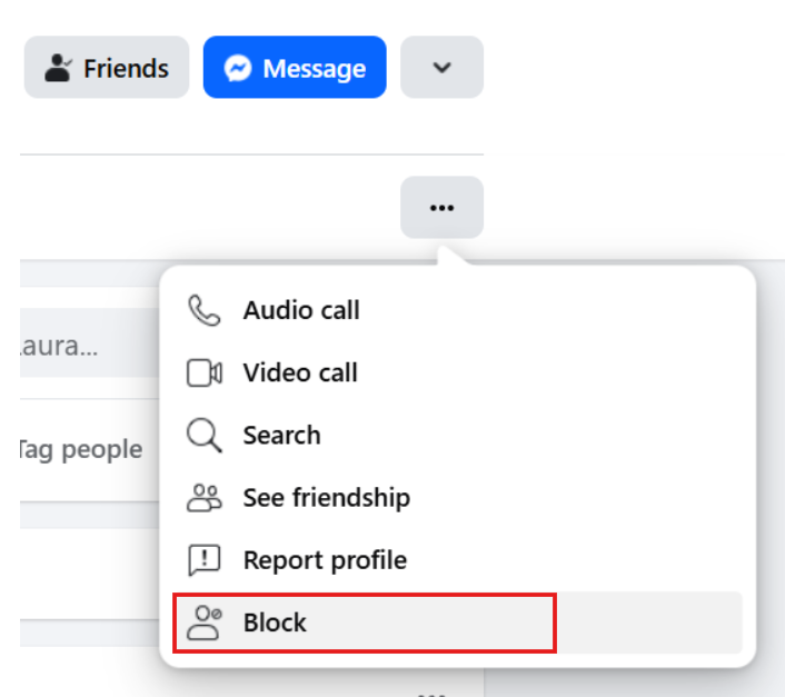 what happens when you block someone on facebook