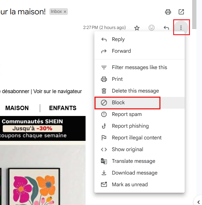 how to block someone on gmail permanently