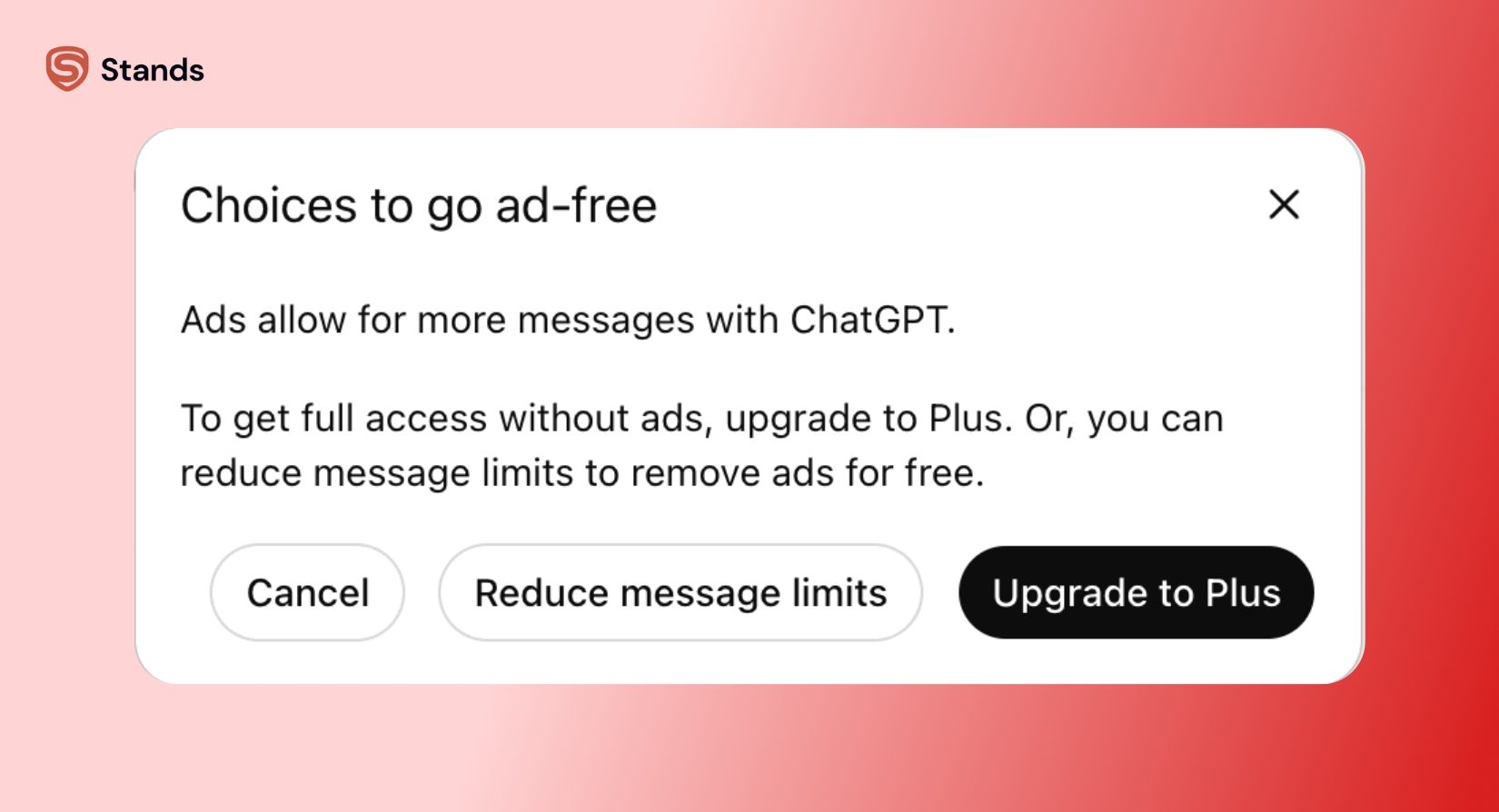 chatgpt ads plan upgrade