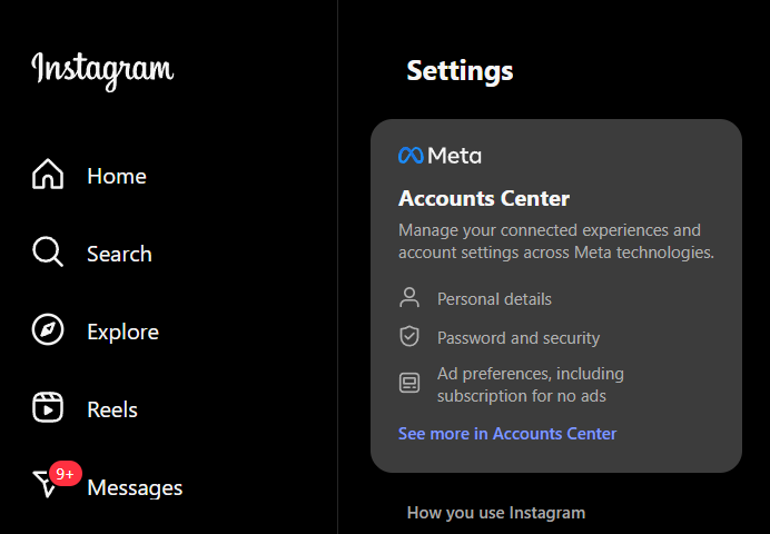 excluir conta do Instagram