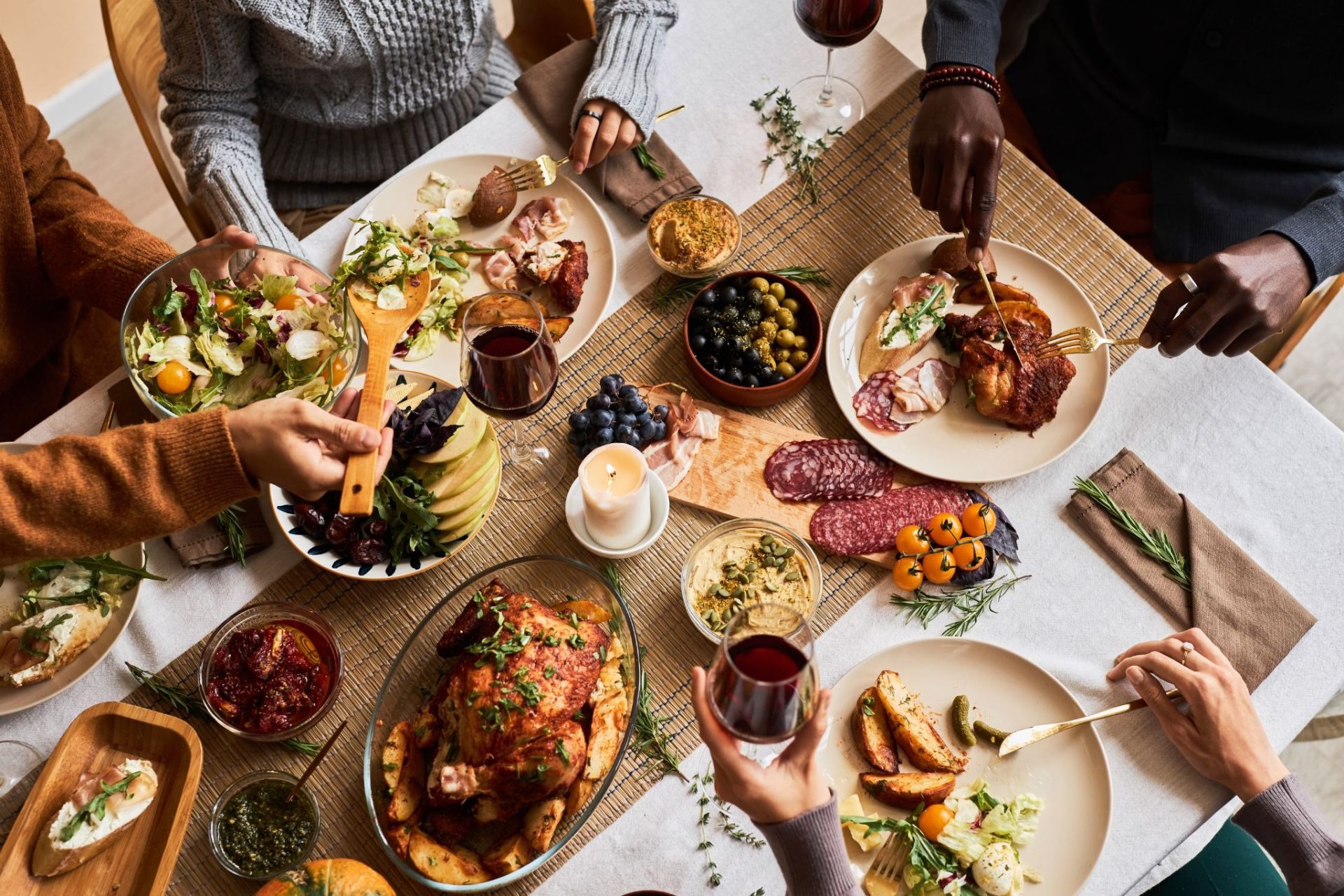 dinner with friends
